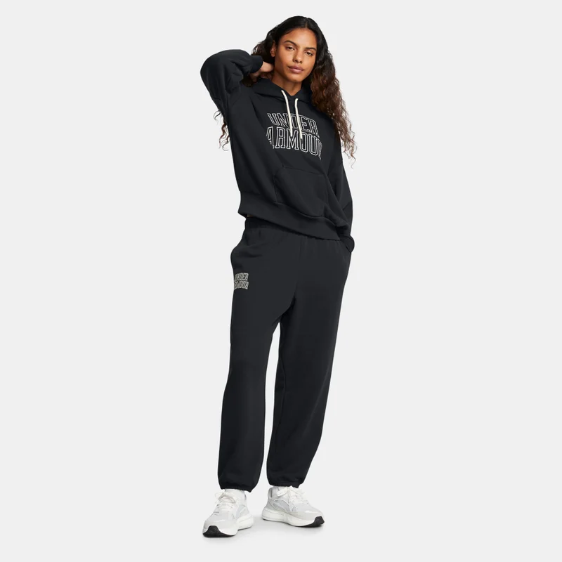 Under Armour black Women's Icon Terry Sweatpants for Women | Best Price UAE